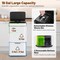 Silver Stainless Steel Motion Sensor Trash Can with 4 Compartments